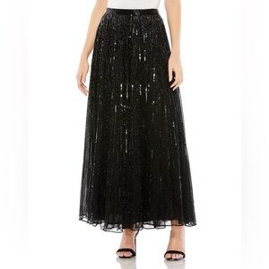 Mac Duggal R5702 NWT LONG SEQUIN EMBELLISHED CHIFFON EVENING SKIRT
